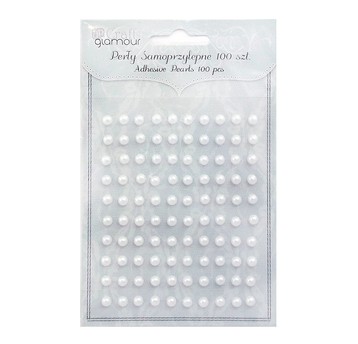 PERŁY SAMOPRZYLEPNE 5 MM, 100 SZT. OFF WHITE 5051