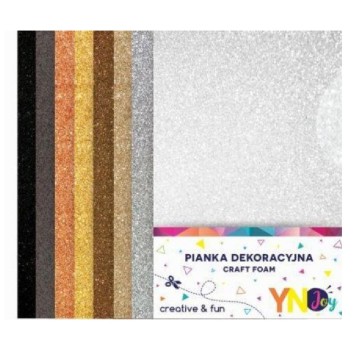 PIANKA DEKORACYJNA A4 BROKAT GLAM 8SZT. 9453