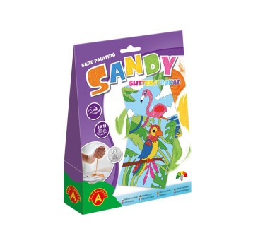 PIASKOWE MALOWANKI FLAMING PAPUGA 7167