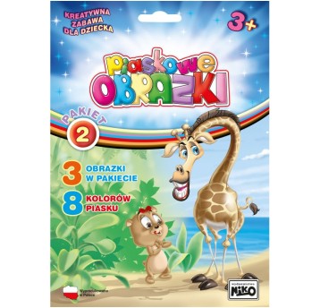 Piaskowe obrazki -Pakiet 2 (miś, kotek, quad) 6124