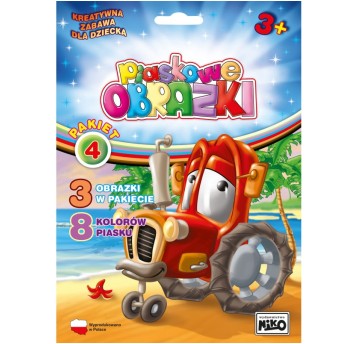 Piaskowe obrazki Pakiet 4(samochód, lokomotyw 6445