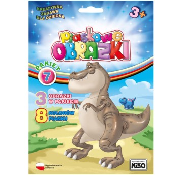 Piaskowe obrazki Pakiet 7(pterodaktyl,t-rex, 6476