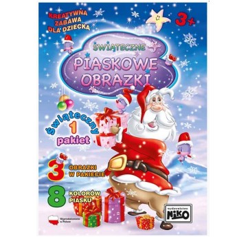 Piaskowe obrazki -Pakiet świąteczny mikołaj 6155
