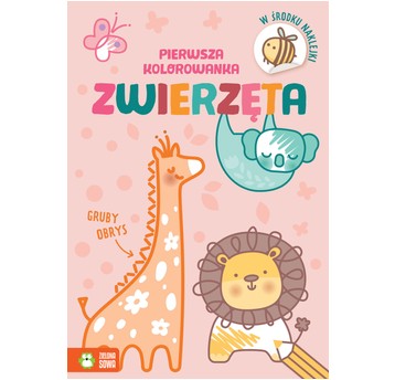 Pierwsza kolorowanka.Gruby obrys. Zwierzęta 97883