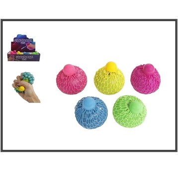 PIŁECZKA GNIOTEK NEON PERŁA 6CM 1177