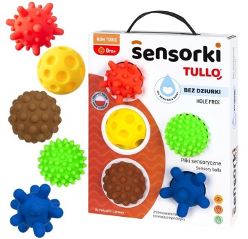 PIŁECZKI SENSORYCZNE SENSORKI 5 BEZ DZIURKI 4170