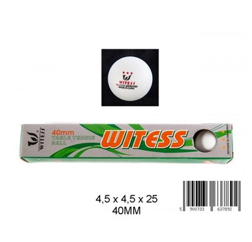 PIŁKA DO PING-PONGA 40MM 6SZT KPL 7892