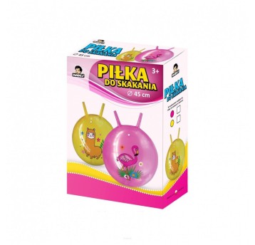 Piłka do skakania z rogami Flaming, 45cm 0476
