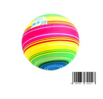 PIŁKA KOLOROWE PASKI 9" D42274 1127