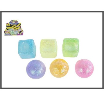 PIŁKA KOSTKA DO ŚCISKANIA 6CM 6 RODZAJÓW 7012 A'12