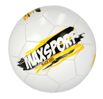 PIŁKA NOŻNA MAX SPORT BLACK AND YELLOW 3442 A'50