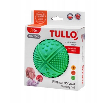 PIŁKA SENSORYCZNA 4 FAKTURY ZIELONY 4705