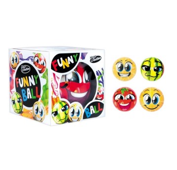 PIŁKA ZMYŁKA FUNNY BALL 10CM OWOCE MC WB 48 W