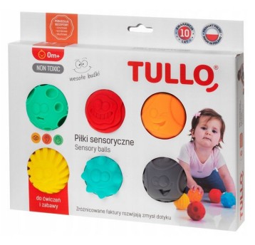 PIŁKI SENSORYCZNE BUŹKI 6SZT. 4620