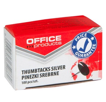 PINEZKI SREBRNE W PUDEŁKU OFFICE (100) A'10