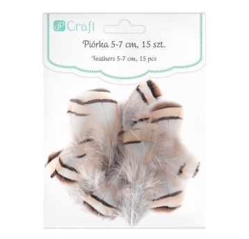 PIÓRA BAŻANTA 5-7 CM, 15 SZT