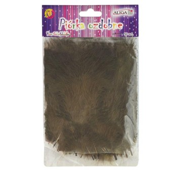 PIÓRKA BRĄZ (P-152) 10-12CM OP.50SZT. 8332