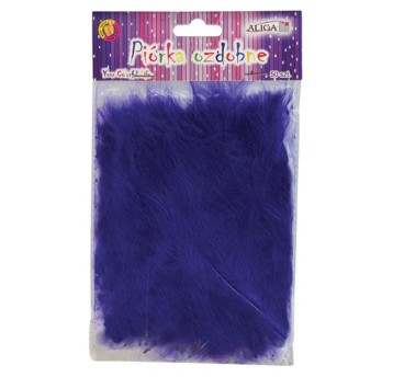 Piórka Fioletowe (P-062) 10-12cm op 50szt