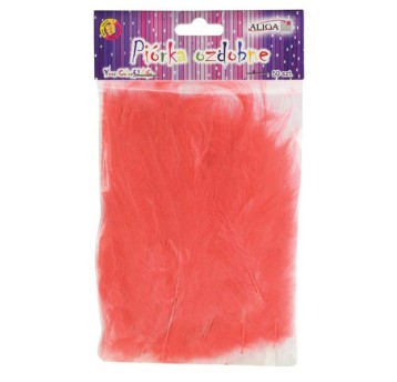 Piórka Jasno Czerwone (P-101) 10-12cm 50szt 8288
