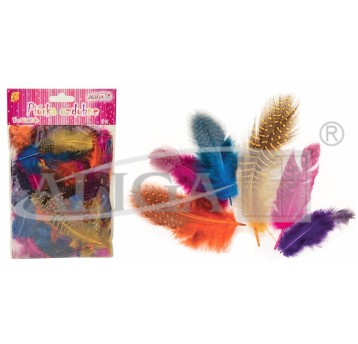 Piórka nakrapiane P-1352 MIX 3g. 3527