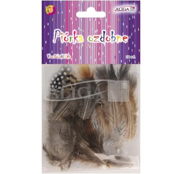 PIÓRKA P-2519 OP.24SZT.3-8 CM MIX KOLORÓW 2519