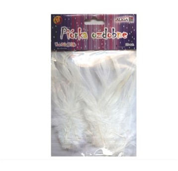 PIÓRKA P-6579 20SZT 14,5CM BIAŁE 6579