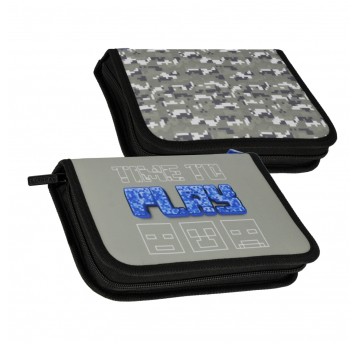 PIÓRNIK 1ZAM 2KLAP PIXEL SZARY STK-35 PB 12 6958