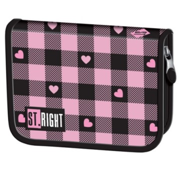 PIÓRNIK DWUKLAP B/WYP.PC-03 PINK STRIGHT CHECKERED