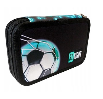 PIÓRNIK PODWÓJ Z WYPOSAŻ STRIGHT PC-04 NEON FOOTBA