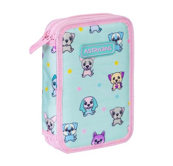 Piórnik podwójny bez wyposa ASTRABAG PUPPIES 0819