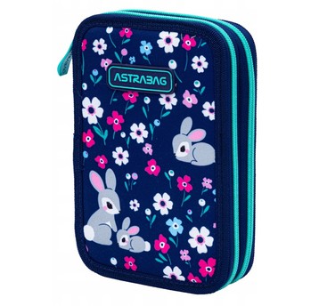 Piórnik podwójny z wyposaż. BABY BUNNY 2256