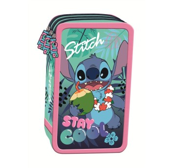 PIÓRNIK POTRÓJNY Z WYPOSAŻENIEM STITCH STAY COOL