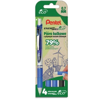 PIÓRO KULKOWE ENERGEL ECO KPL.4SZT. BL-77E 5198