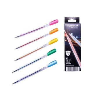PIÓRO ŻELOWE EKO BROKAT 5SZT GZ-031/CPFDG 9960