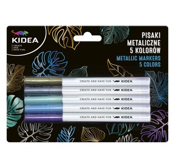 PISAKI METALICZNE 5 KOLORÓW KIDEA 5309