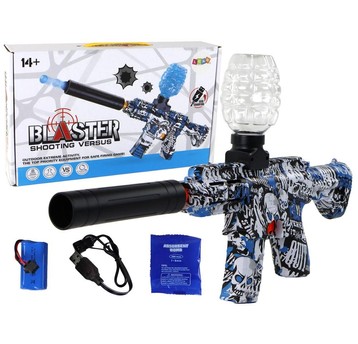 PISTOLET BROŃ KARABIN NA WODĘ NIEBIESKI KULKI 4121