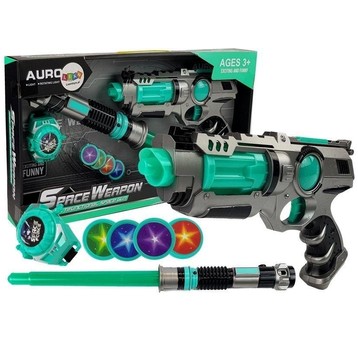 PISTOLET LASEROWY MIECZ ŚWIETLNY MIOTACZ 7475