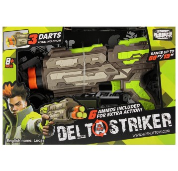 PISTOLET NA STRZAL+AKC 26X18X7 MC 3329