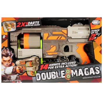 PISTOLET NA STRZAŁKI+AKC 38X25X8 MC 3282