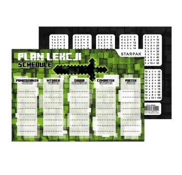 PLAN LEKCJI+TABL MNOZ A5 PIXEL G STK PB 9501 A'25