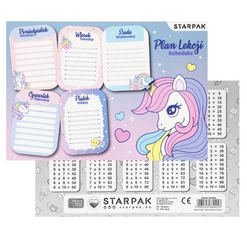 PLAN LEKCJI+TABL MNOZ A5 UNICORN A'25 9457