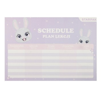 PLAN LEKCJI+TABL MNOŻENIA A5 RABBIT STK A'25 1289