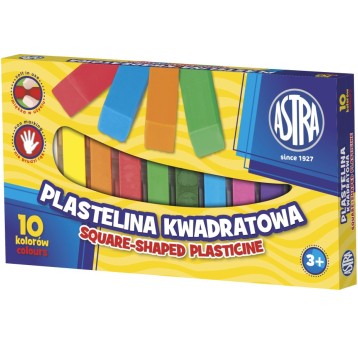PLASTELINA 10KOL ASTRA KWADRATOWA A'5 7498