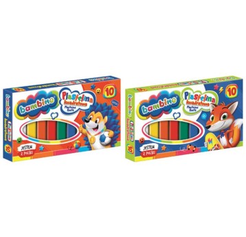 PLASTELINA 10KOL BAMBINO KWADRATOWA A"10 2823