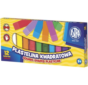 PLASTELINA 12KOL ASTRA KWADRATOWA 83813908 A"5