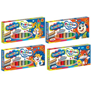 PLASTELINA 12KOL BAMBINO 1710 A"10