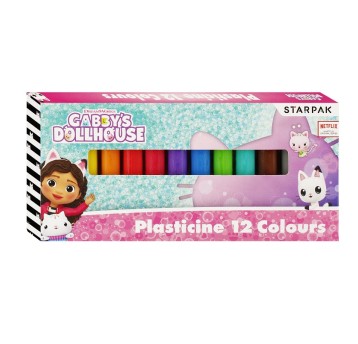PLASTELINA 12KOL GABBY'S DOLLHOUSE STK 8846