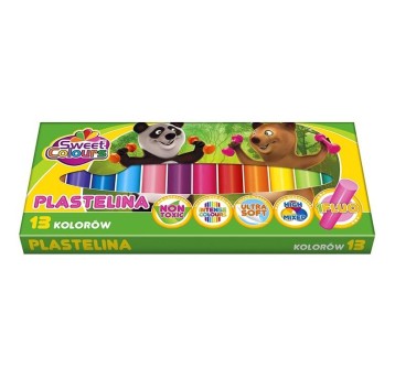 PLASTELINA 13 KOL SWEET COLOURS 1918 A'6