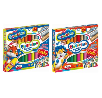 PLASTELINA 24KOL BAMBINO 1901 A"5