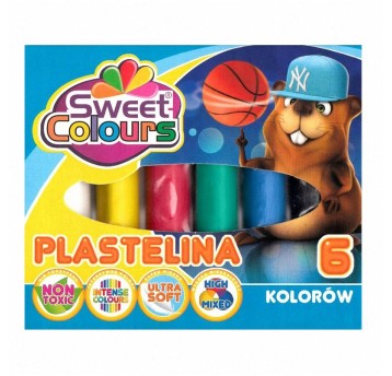 PLASTELINA 6 KOLORÓW 1518 A'5